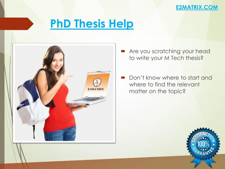 Phd thesis help
