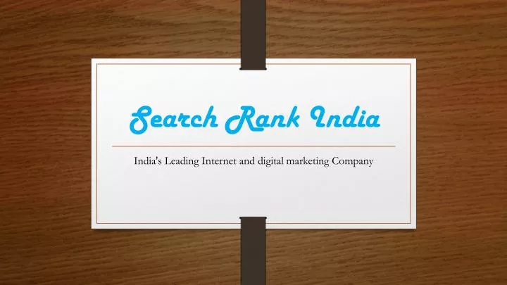 search rank india n.
