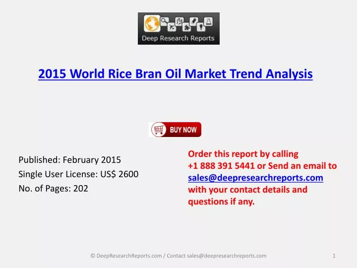 2015 world rice bran oil market trend analysis n.